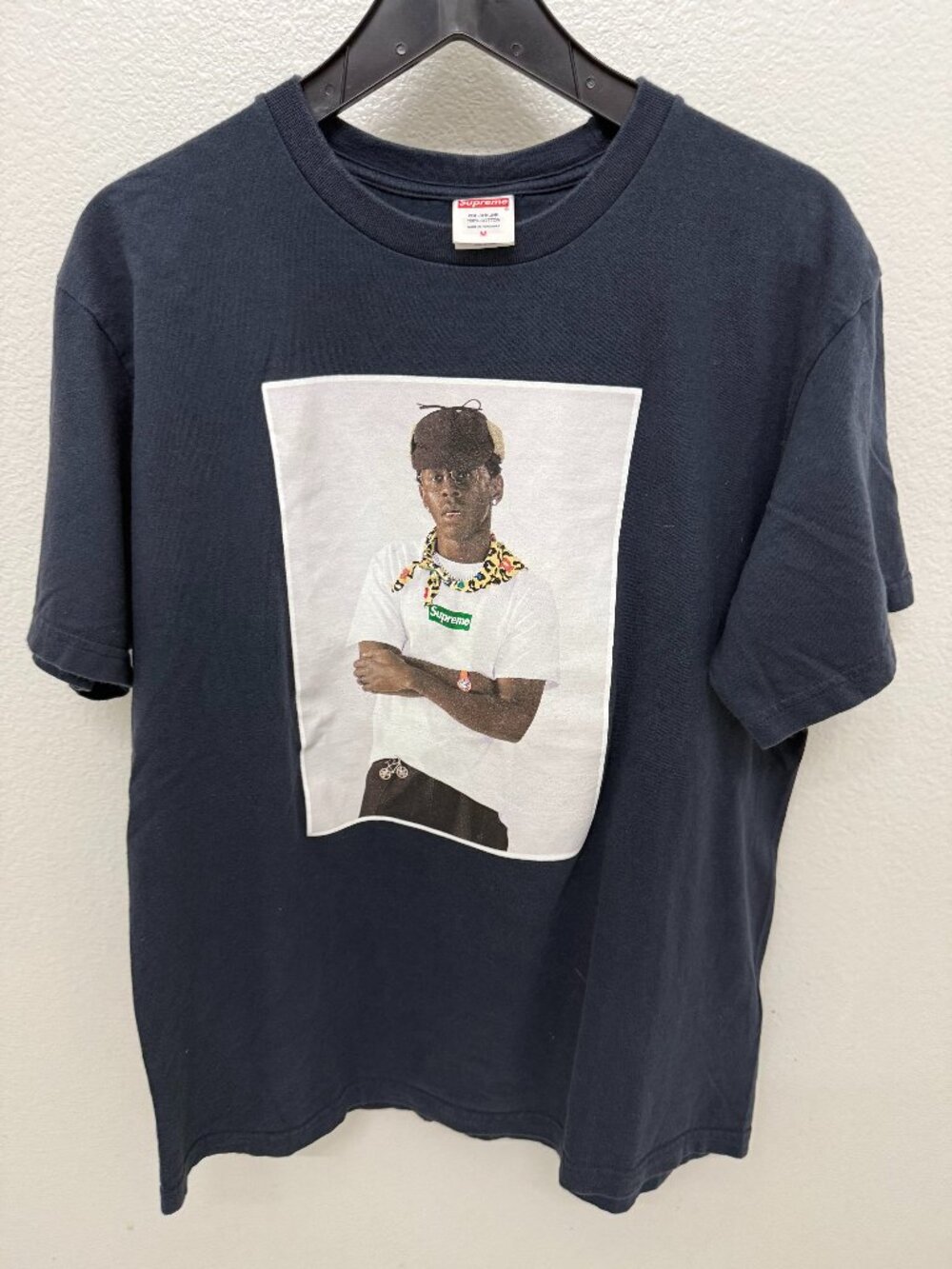Supreme Black T-Shirt w/ Portrait Graphic Size M Pre-Shrunk Cotton